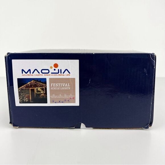 MAOJIA  Purple Orange String Lights 66 ft Icicle Lights - Picture 8 of 9